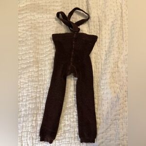Brown Knit Baby Leggings